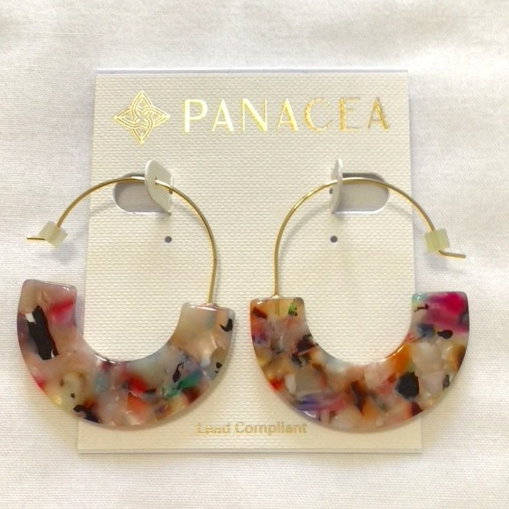 Panacea Multi-colored Geometric Earrings